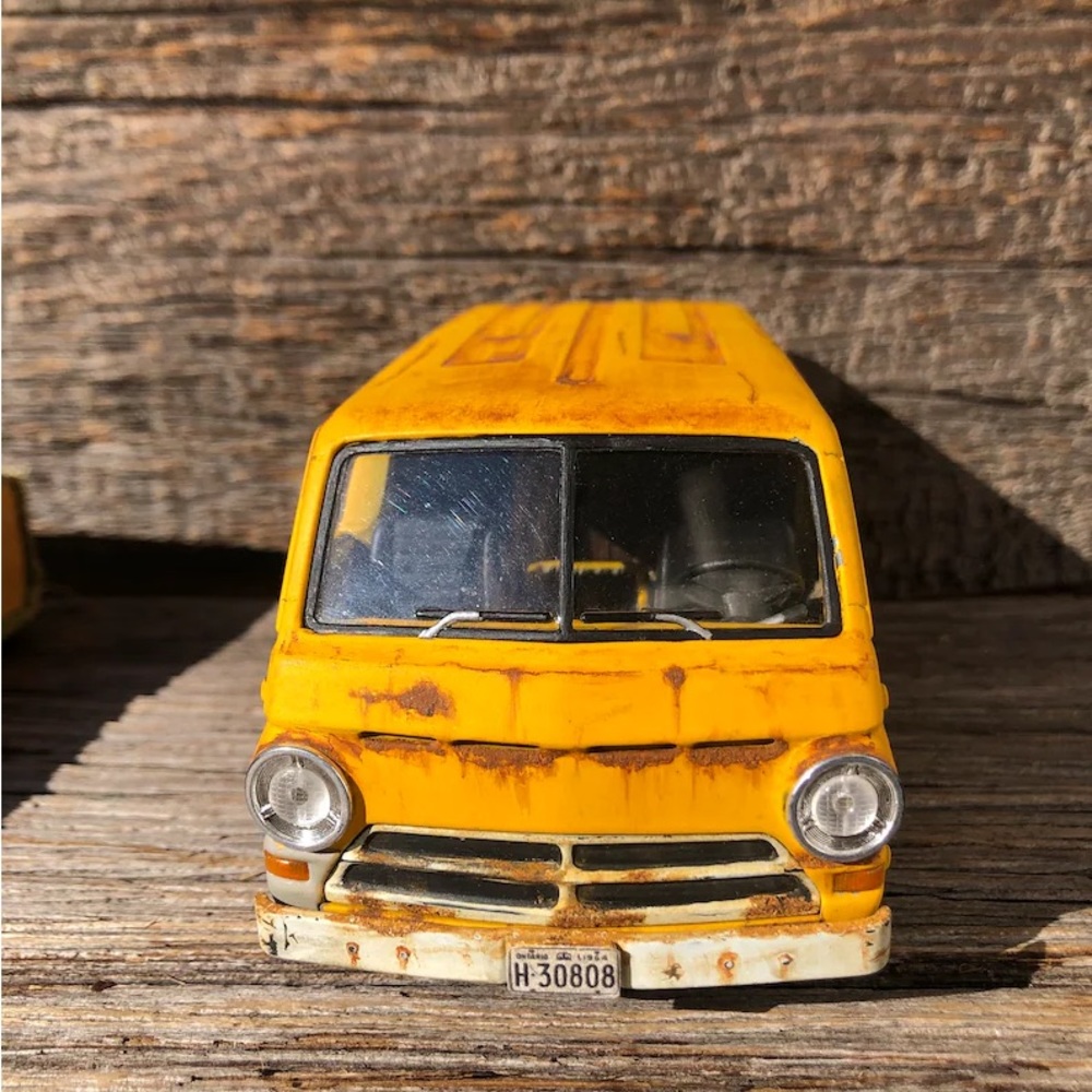 Patina Finished Dodge A100 Van Hippy panel Van 1964 Liberty Classics coin bank💛 - Picture 3 of 11